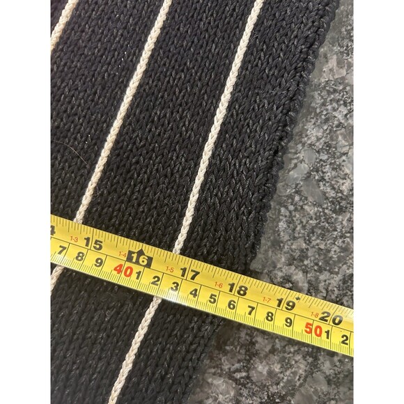 Vtg 90s Striped Knit Sleevless Sweater Size Medium Hand Knit Club Whimsygoth - Picture 4 of 5